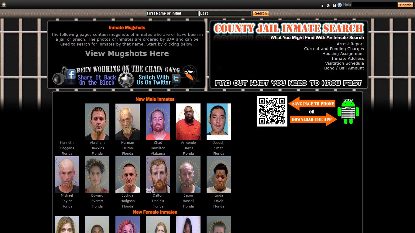 Recent Arrest Mugshots And Inmate Search